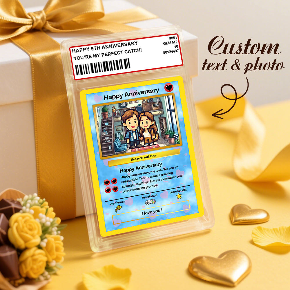 Personalized Card Anniversary Present Turn Your Photo into a Unique Collectible