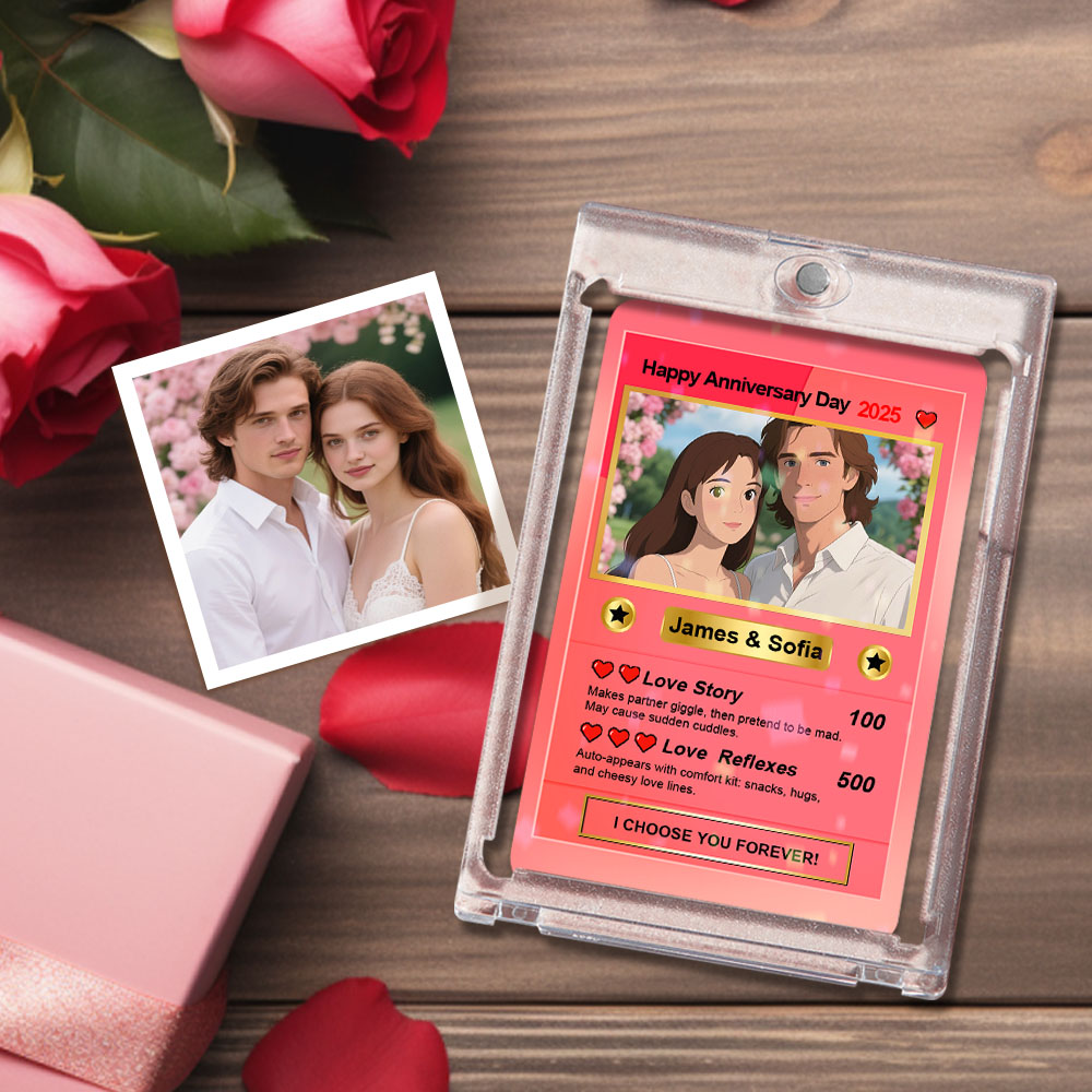 Personalized Poke Card Cartoon Photo Fathers Day Card Custom Text and Photo Poke Card Gift For Dad Poke Present - MyPhotoSocks