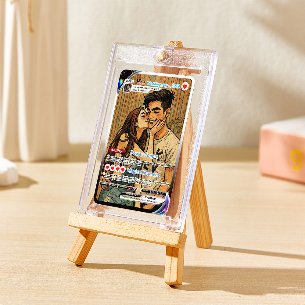 Custom Anime Couple Card Romantic Valentine Gift for Couple Unique Collectible Keepsake Gift - MyPhotoSocks