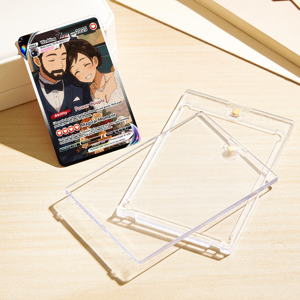 Custom Anime Couple Card Romantic Valentine Gift for Couple Unique Collectible Keepsake Wedding Gift - MyPhotoSocks