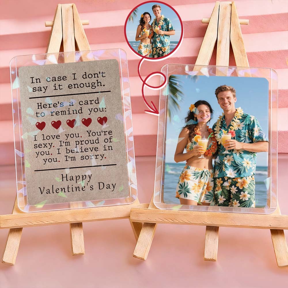 Custom Couple Card All The Things to Say Valentine's Card Romantic Valentine Gift for Couple Unique Collectible Keepsake