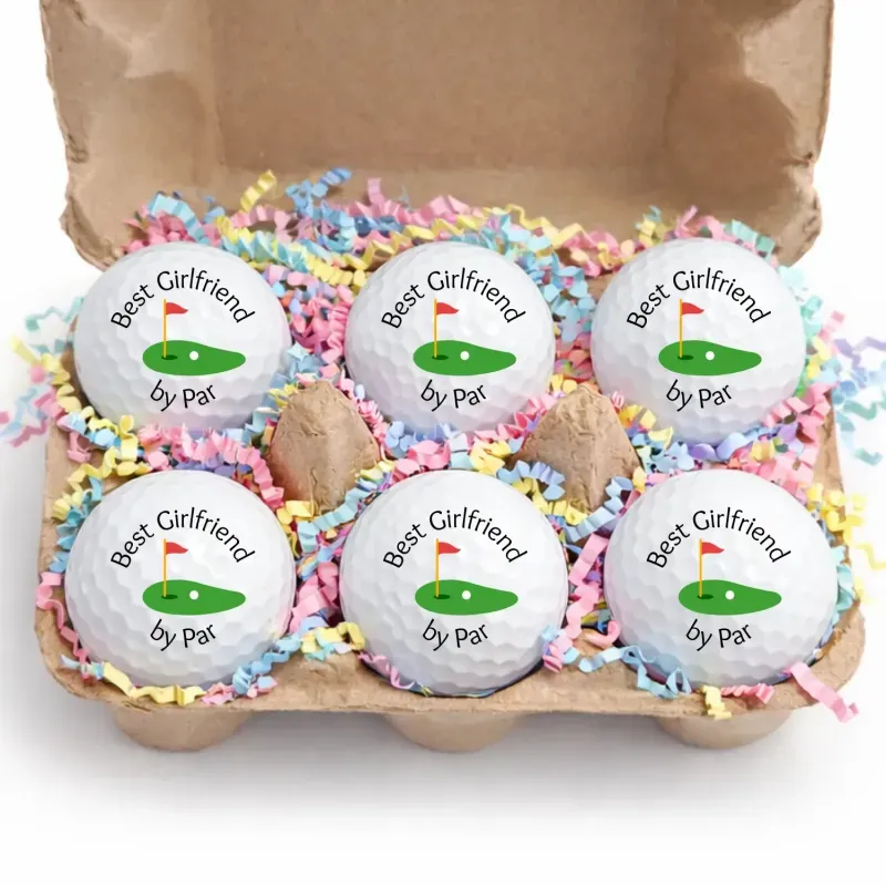 Easter Golf Ball Gift Set-6 Pack Golf Balls in Egg Carton | Funny Easter Golf Gift I Golfer Easter Basket Stuffer | Unique Golf Gift for Men Women - MyPhotoSocks