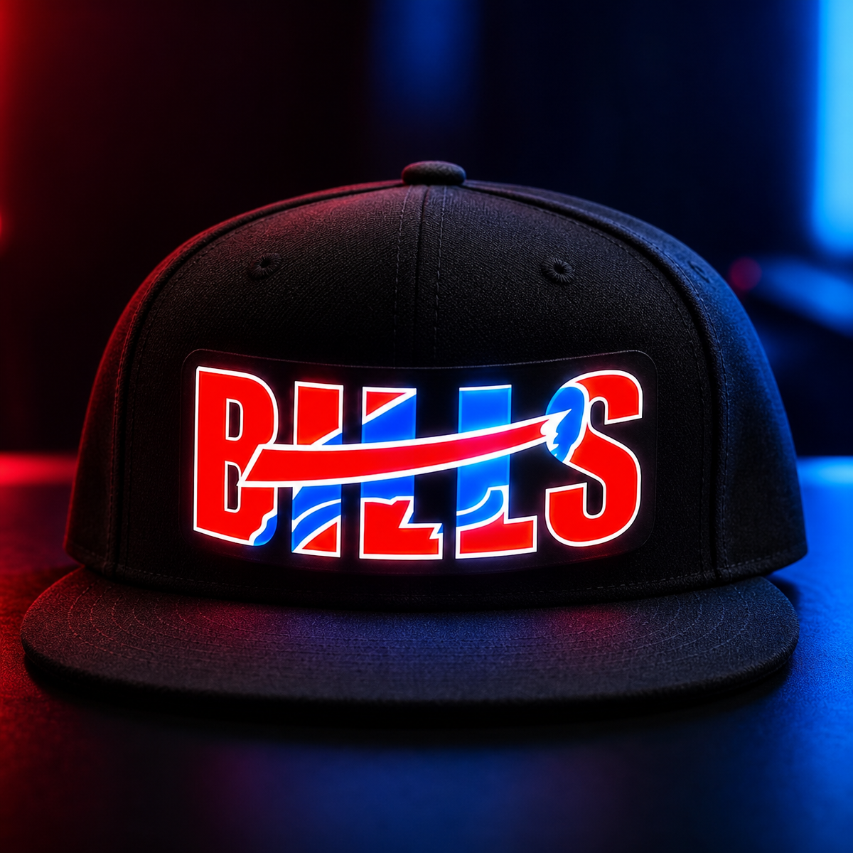 Football Fan LED Light-Up Snapback Cap