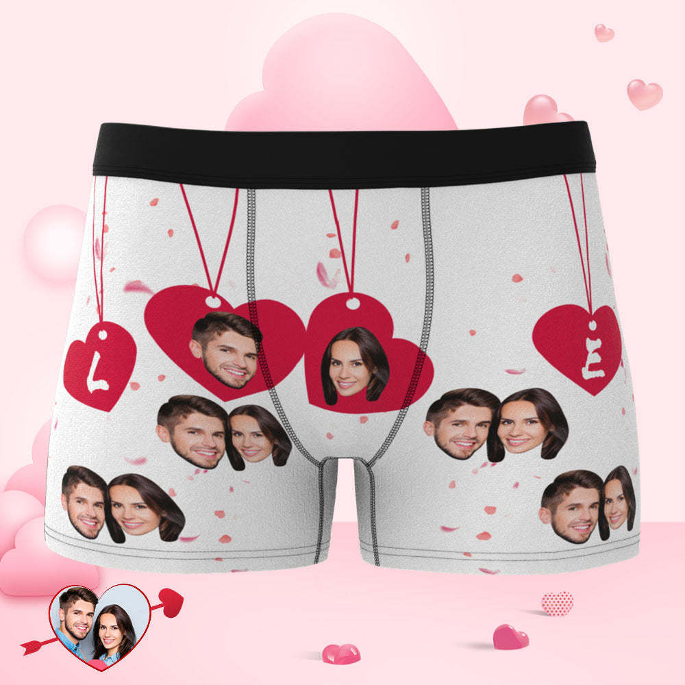 Custom Face Love Boxer Personalized Valentine's Day Gifts