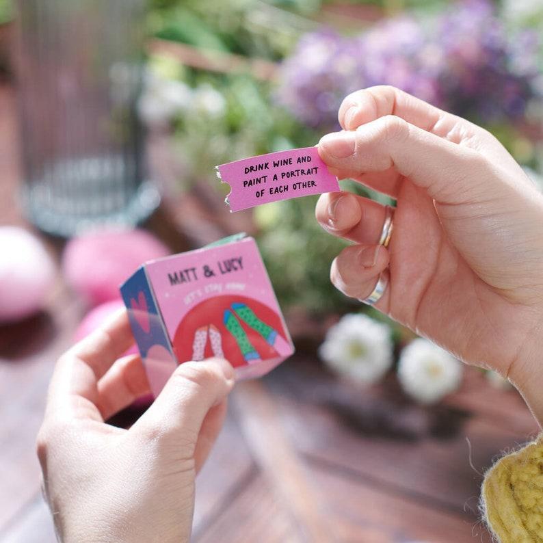 Personalised Couples Home Date Night Dispenser