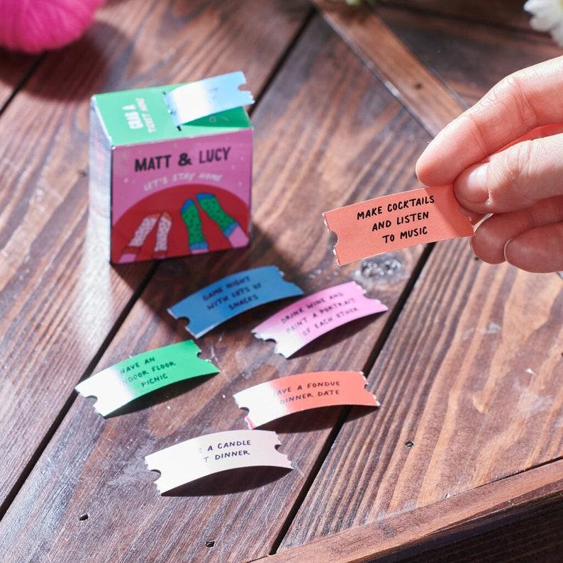 Personalised Couples Home Date Night Dispenser