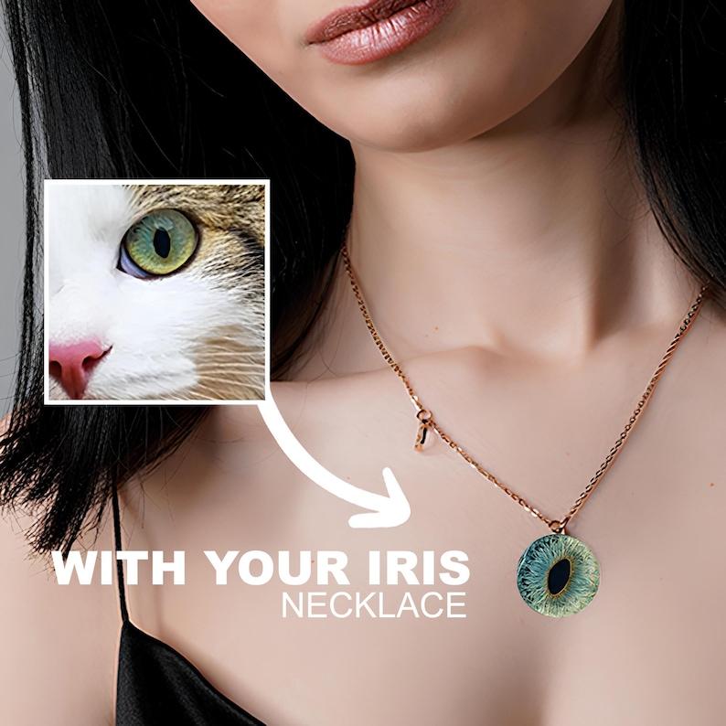 Custom IRIS PHOTO necklace, Personalized iris photo necklace,Eye Photo Jewelry,Necklace with your eye,Custom Iris Necklace,Eye Photo Jewelry