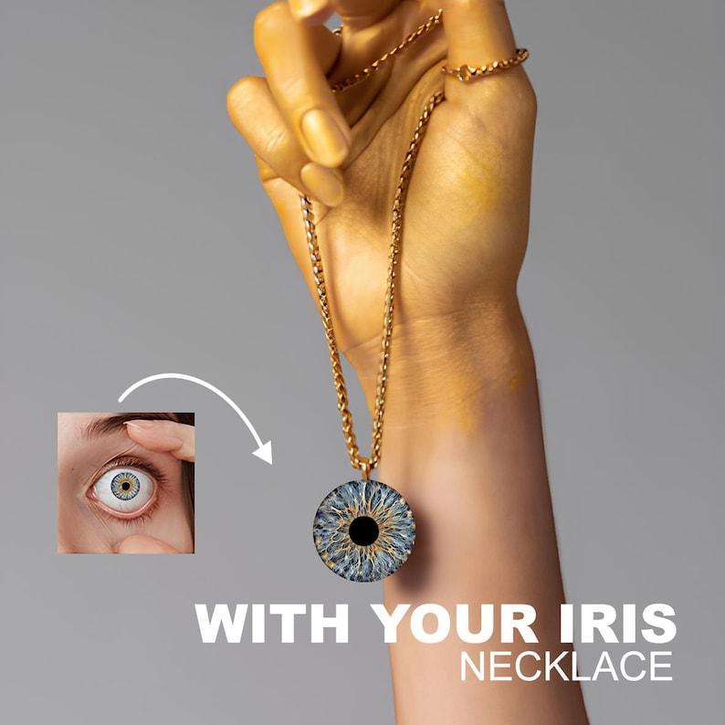 Custom IRIS PHOTO necklace, Personalized iris photo necklace,Eye Photo Jewelry,Necklace with your eye,Custom Iris Necklace,Eye Photo Jewelry