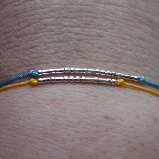 Couple NAME Morse Code bracelet, Couple jewelry, Long Distance relationship bracelet, Boyfriend Girlfriend Husband Wife gift custom bracelet