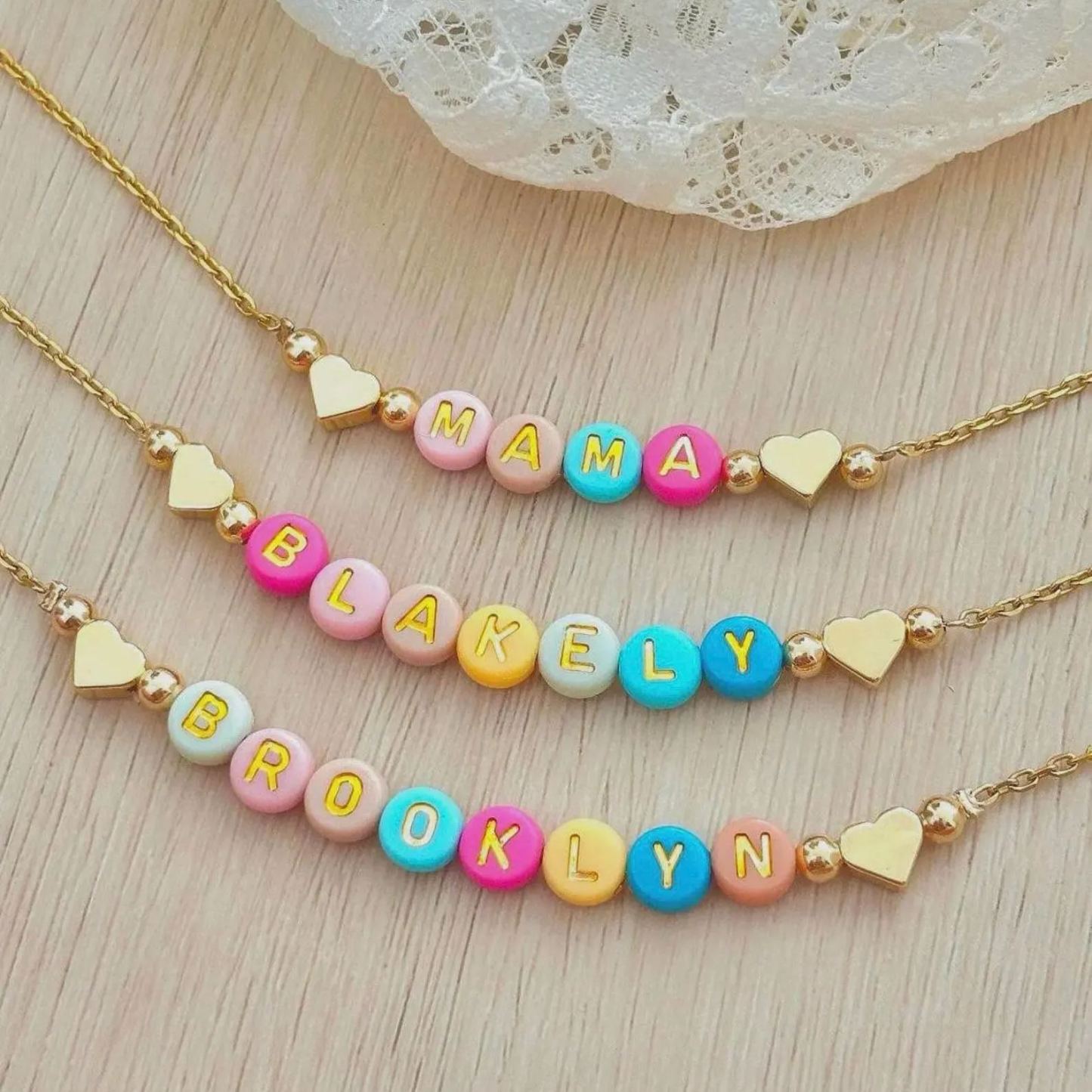 Custom Name Necklace Back to School Gift for Kids Gift Kindergarten Gift Preschool First Day of School Kids Necklace Kids Jewelry