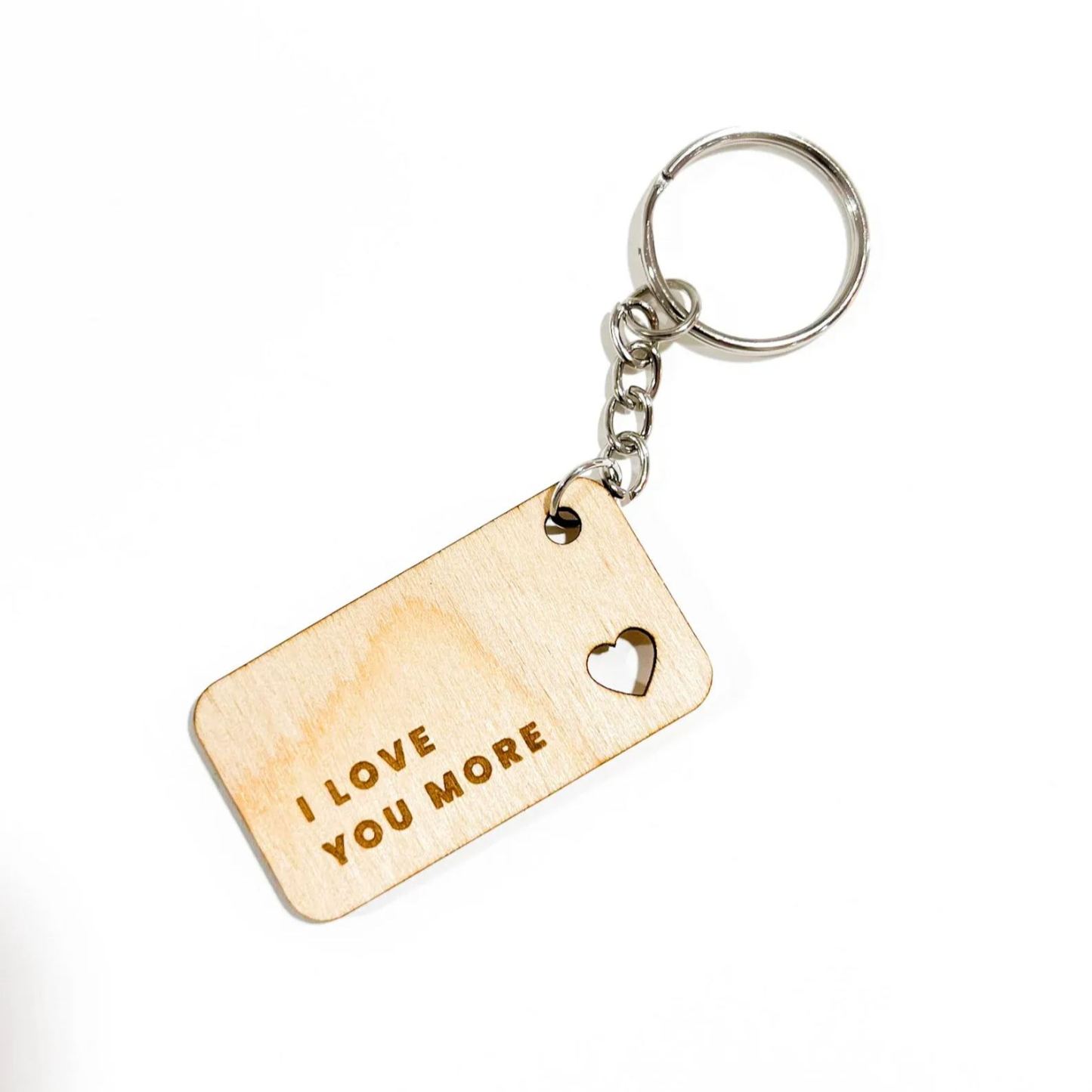 Personalized Acrylic Keychain: Engraved Love Note, Valentines Gift