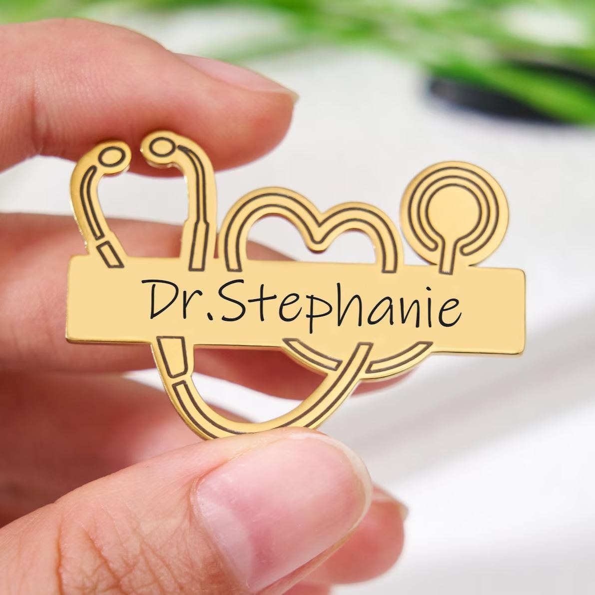 Personalized Medical Pin for Nurse,Customized Stethoscope Name Brooch,Nurse Lapel Pin,Medical Staff Gifts,Nurse Accessories Gifts For Nurse