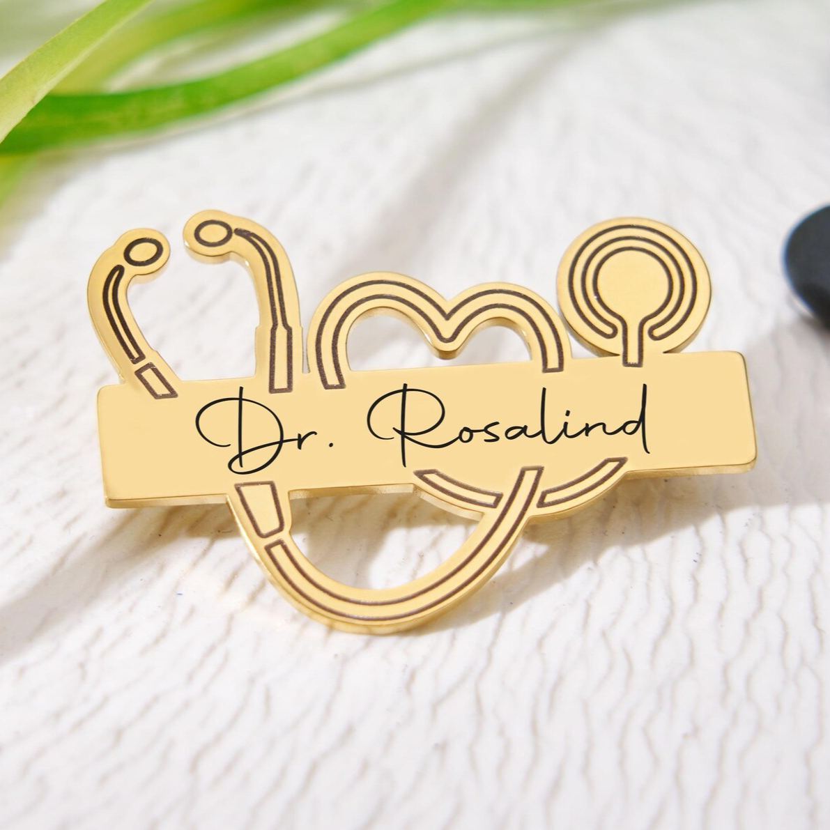 Personalized Medical Pin for Nurse,Customized Stethoscope Name Brooch,Nurse Lapel Pin,Medical Staff Gifts,Nurse Accessories Gifts For Nurse