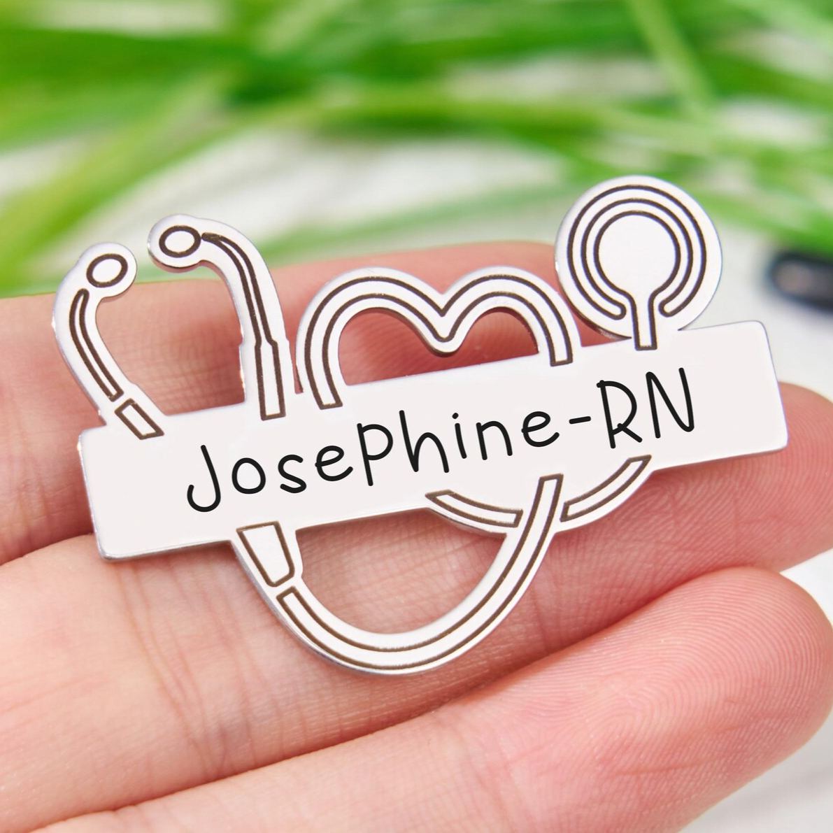 Personalized Medical Pin for Nurse,Customized Stethoscope Name Brooch,Nurse Lapel Pin,Medical Staff Gifts,Nurse Accessories Gifts For Nurse