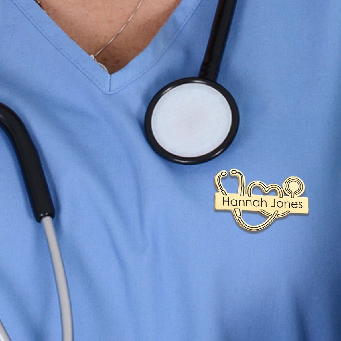 Personalized Medical Pin for Nurse,Customized Stethoscope Name Brooch,Nurse Lapel Pin,Medical Staff Gifts,Nurse Accessories Gifts For Nurse