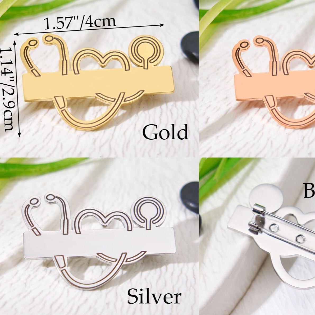 Personalized Medical Pin for Nurse,Customized Stethoscope Name Brooch,Nurse Lapel Pin,Medical Staff Gifts,Nurse Accessories Gifts For Nurse