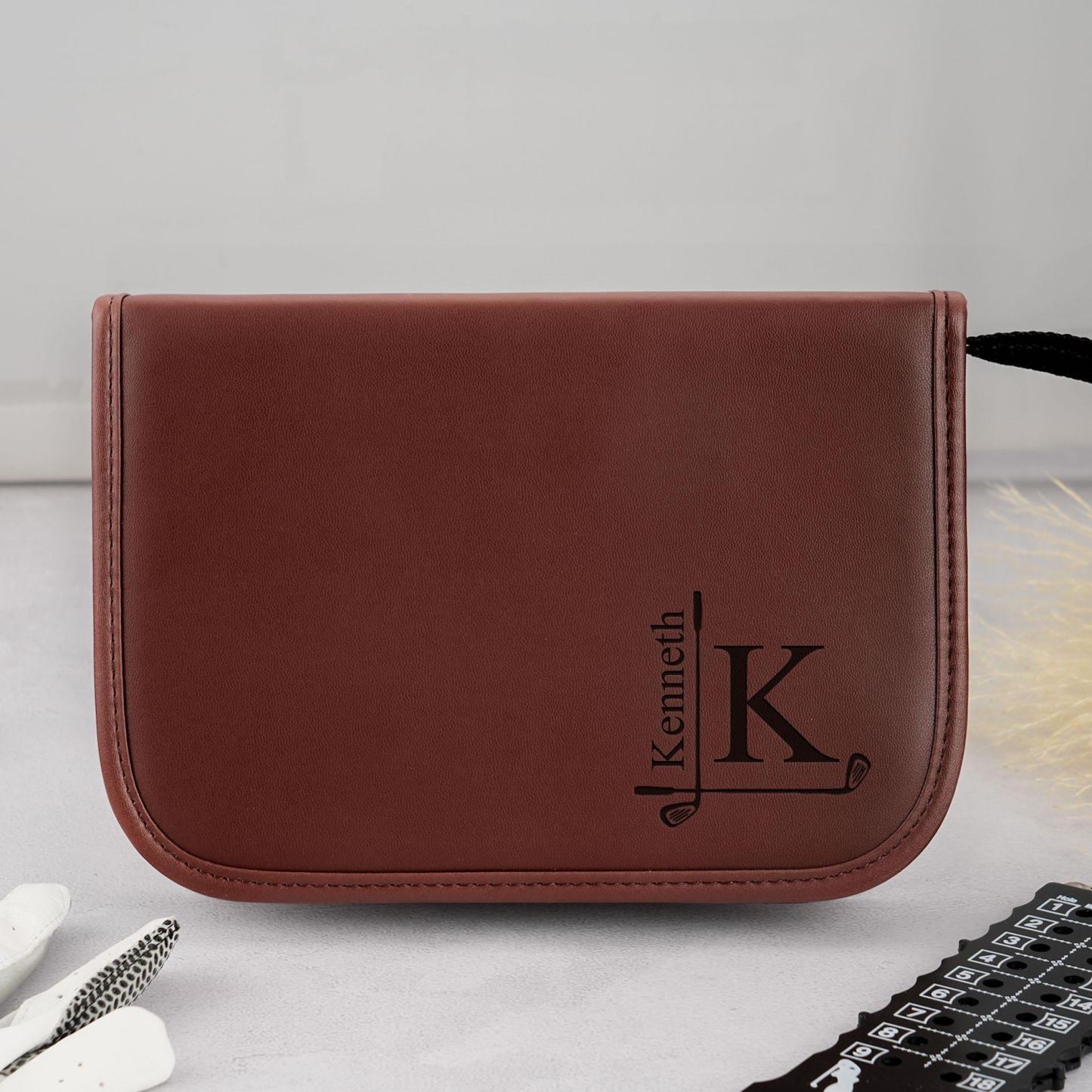 Personalized Golf Gift Set Bag, Engraved Tool Kit Bag Empty Golf Accessory Organizer Bag