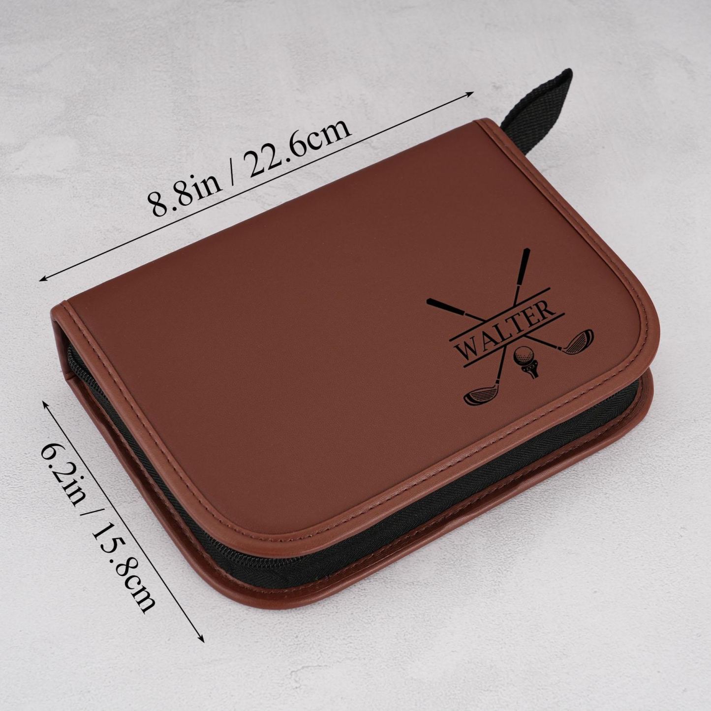 Personalized Golf Gift Set Bag, Engraved Tool Kit Bag Empty Golf Accessory Organizer Bag