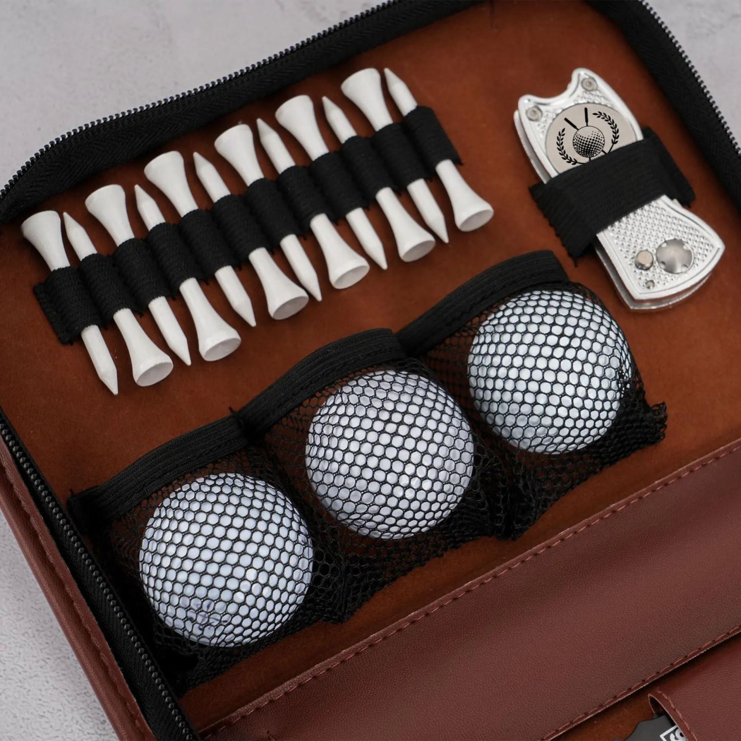 Personalized Golf Gift Set Bag, Engraved Tool Kit Bag Empty Golf Accessory Organizer Bag