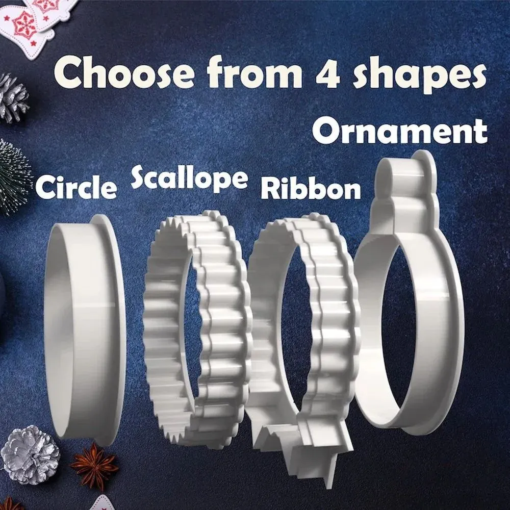 Personalized Merry Christmas Cookie Stamp Family Holiday Baking Acrylic Cookie Stamp - MyPhotoSocks