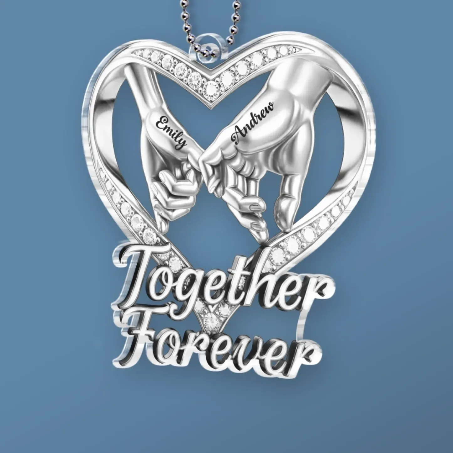 Custom Acrylic Car Ornament - Personalized Anniversary Wedding Gifts For Husband And Wife, Him And Her - You Make My World Soft