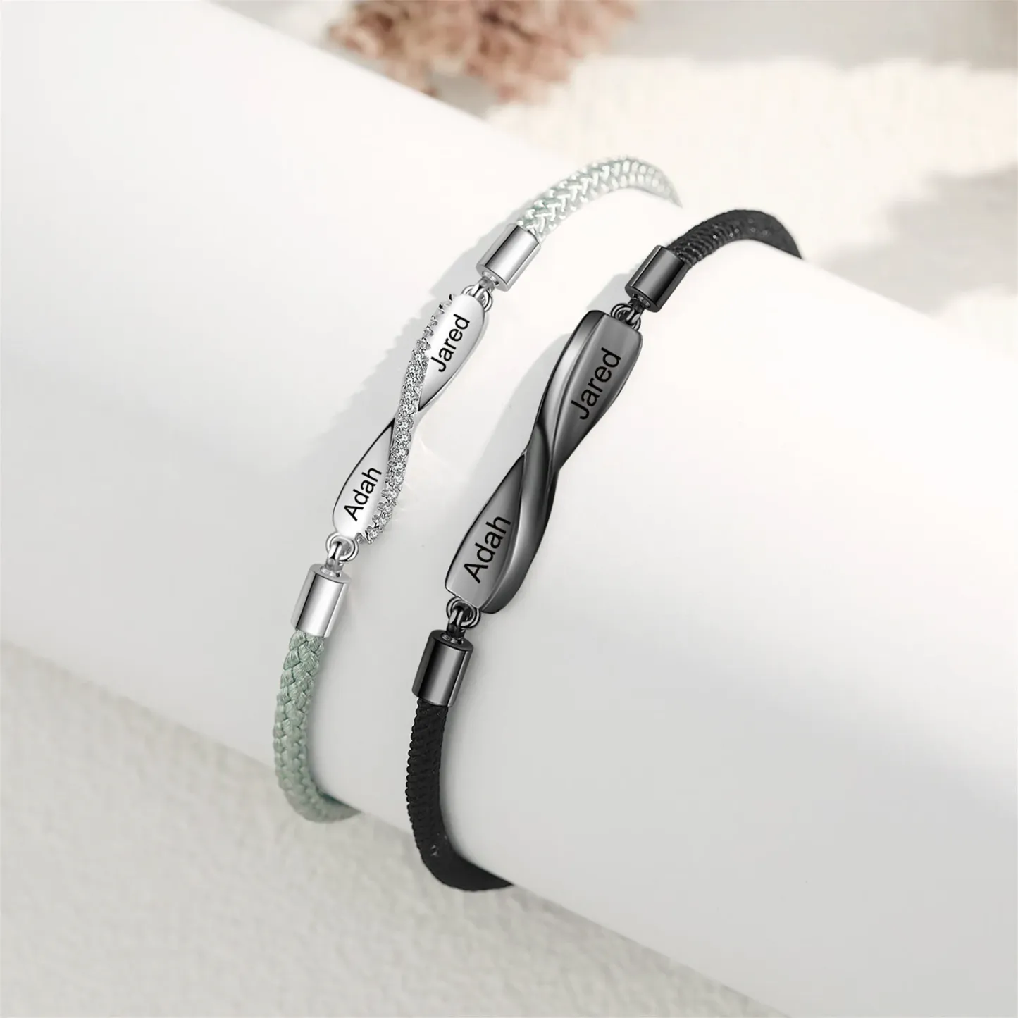 Personalized Couple Bracelets Set,Two Names Infinity Couple Bracelets Set,My Forever love,Personalized Gifts for Couples,Gift for Husband