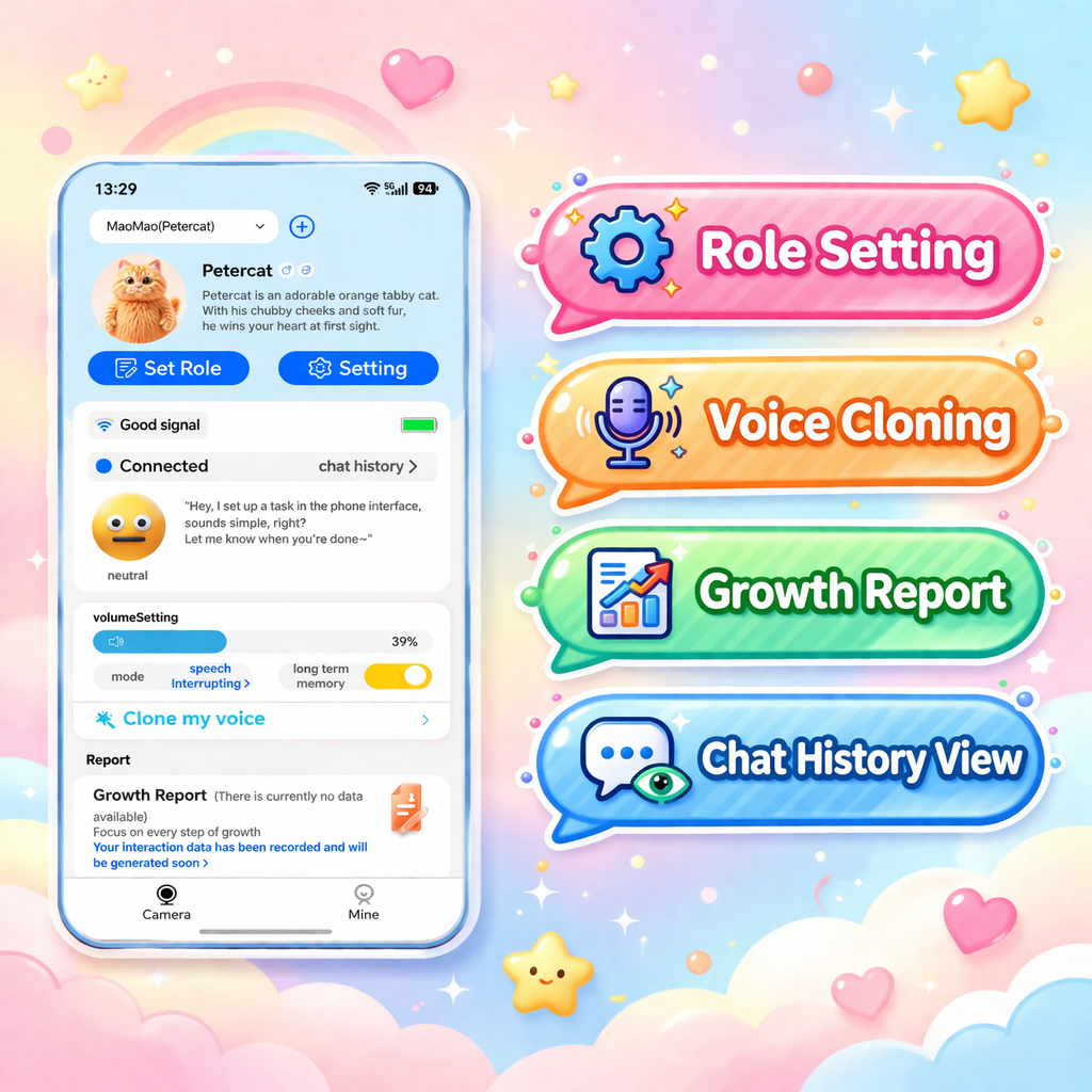 Al Talking Interactive Pillow, Smart Storytelling Singing Minime Pillow Gift , Educational Emotional Companion, Real-Time Voice Al Toys for Kids Age 3+