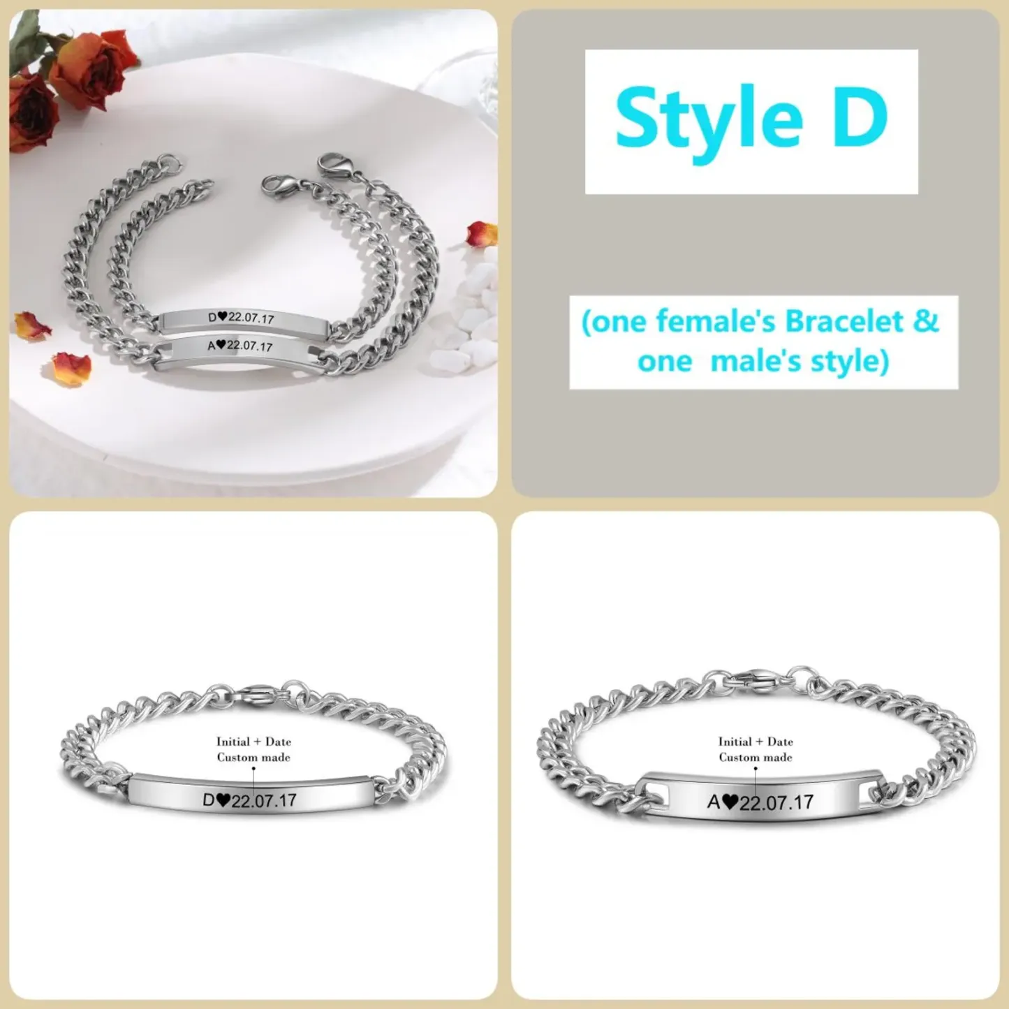 Personalized Couple Bracelets Set,Two Names Infinity Couple Bracelets Set,My Forever love,Personalized Gifts for Couples,Gift for Husband