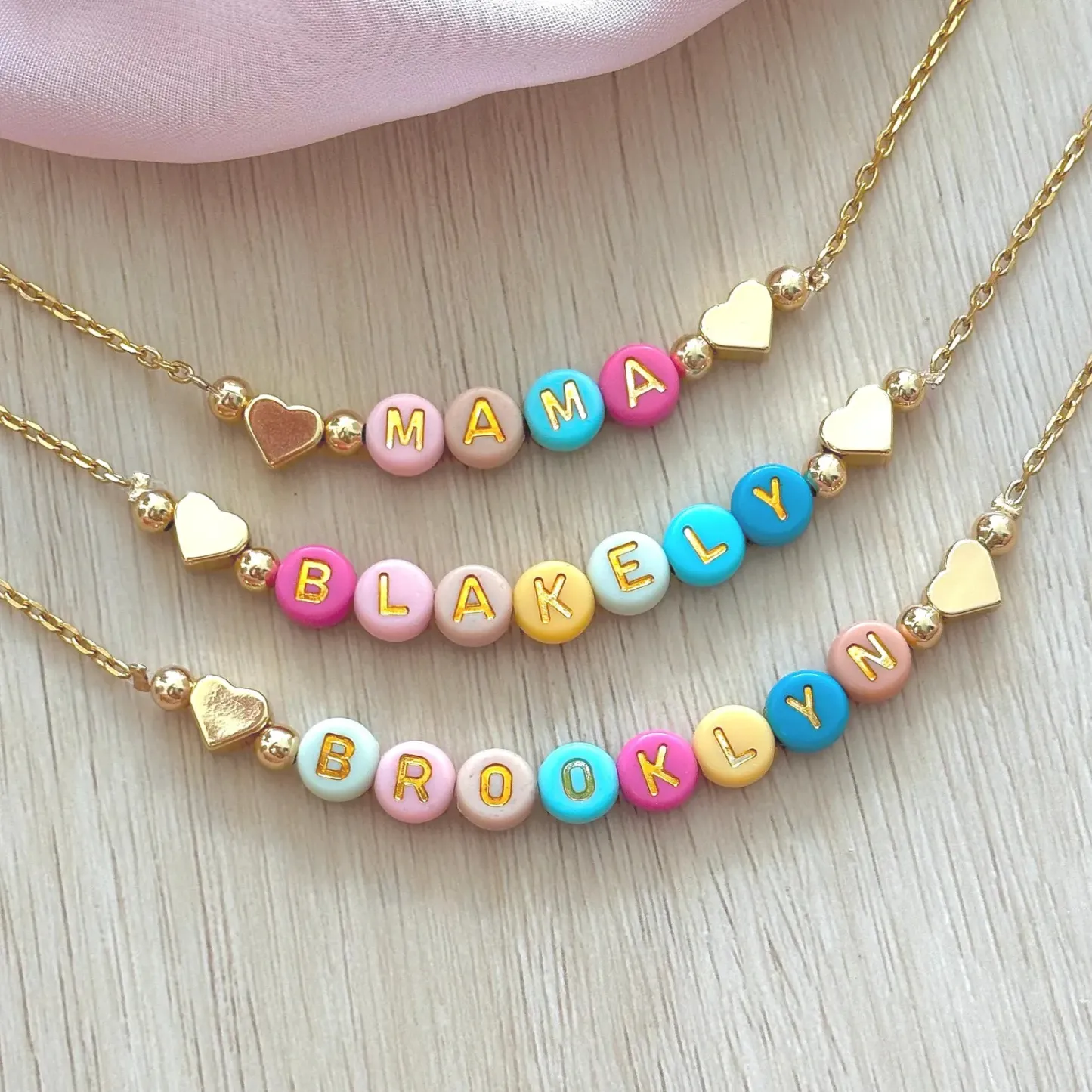 Custom Name Necklace Back to School Gift for Kids Gift Kindergarten Gift Preschool First Day of School Kids Necklace Kids Jewelry