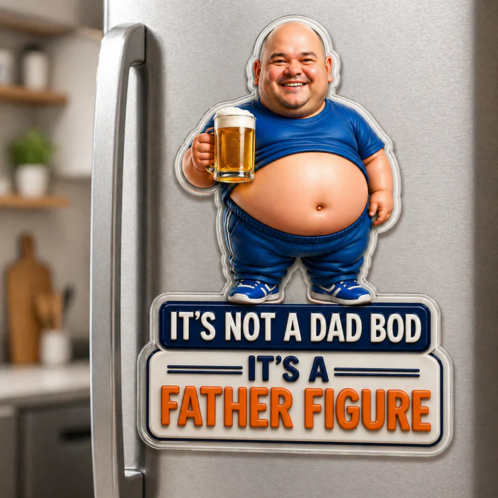 Custom Photo Fridge Magnet for Dad, Personalized Funny Dad Magnet, Dad Tax Gift, Custom Face Magnet, Gift for Father, Father’s Day Gift