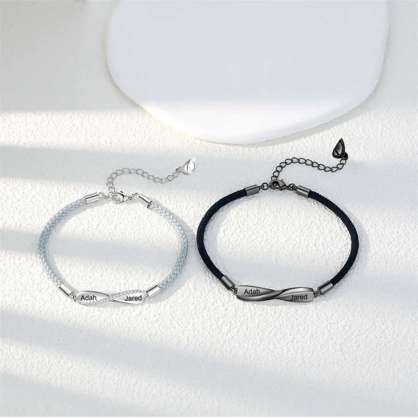 Personalized Couple Bracelets Set,Two Names Infinity Couple Bracelets Set,My Forever love,Personalized Gifts for Couples,Gift for Husband