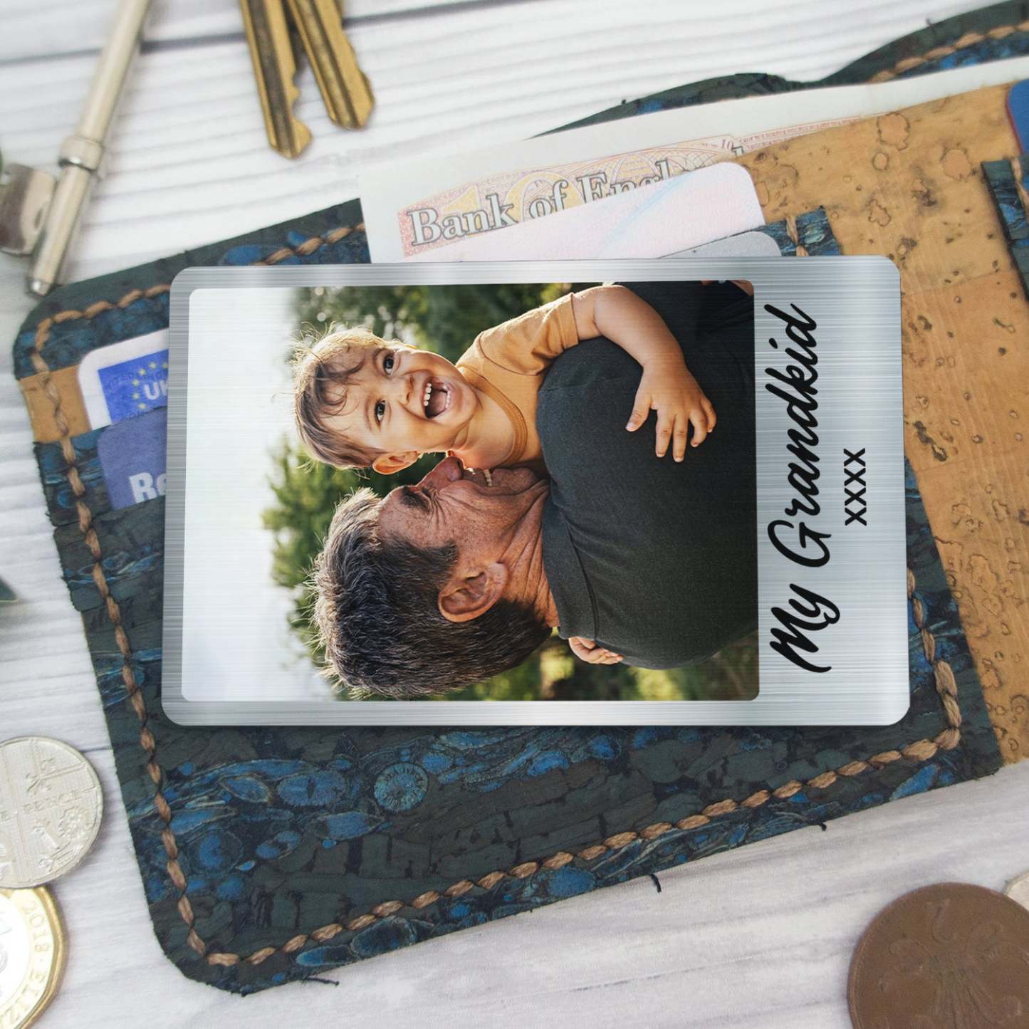 Personalized Wallet Card Gift For Dad Mom Family Siblings Friends Couples
