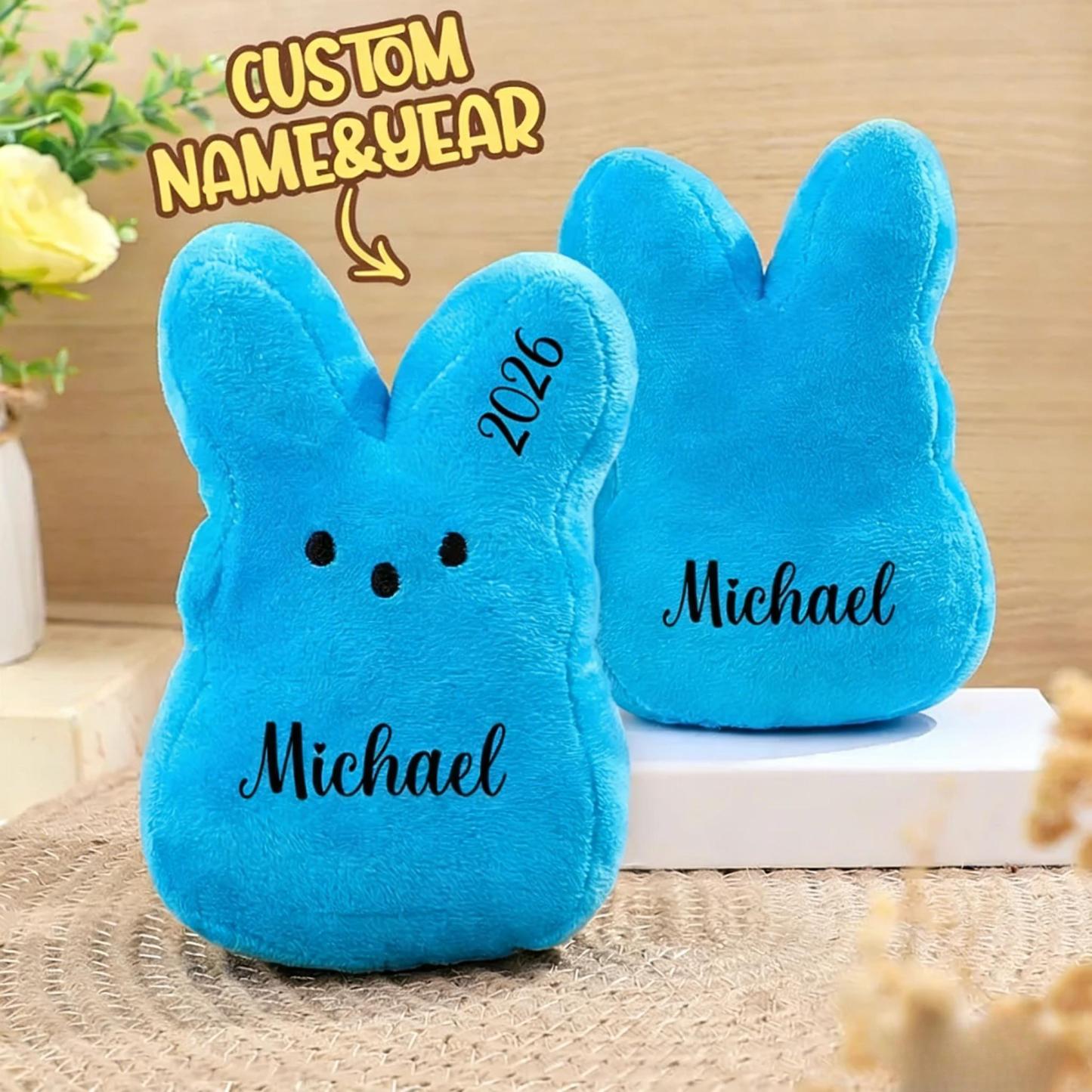 Easter Peeps Bunny Plush Toy,Personalized Peeps Bunnies,Mini Peeps Plush Doll,Easter basket,Baby Easter Gift,Plush Bunny,Custom Peeps Bunny