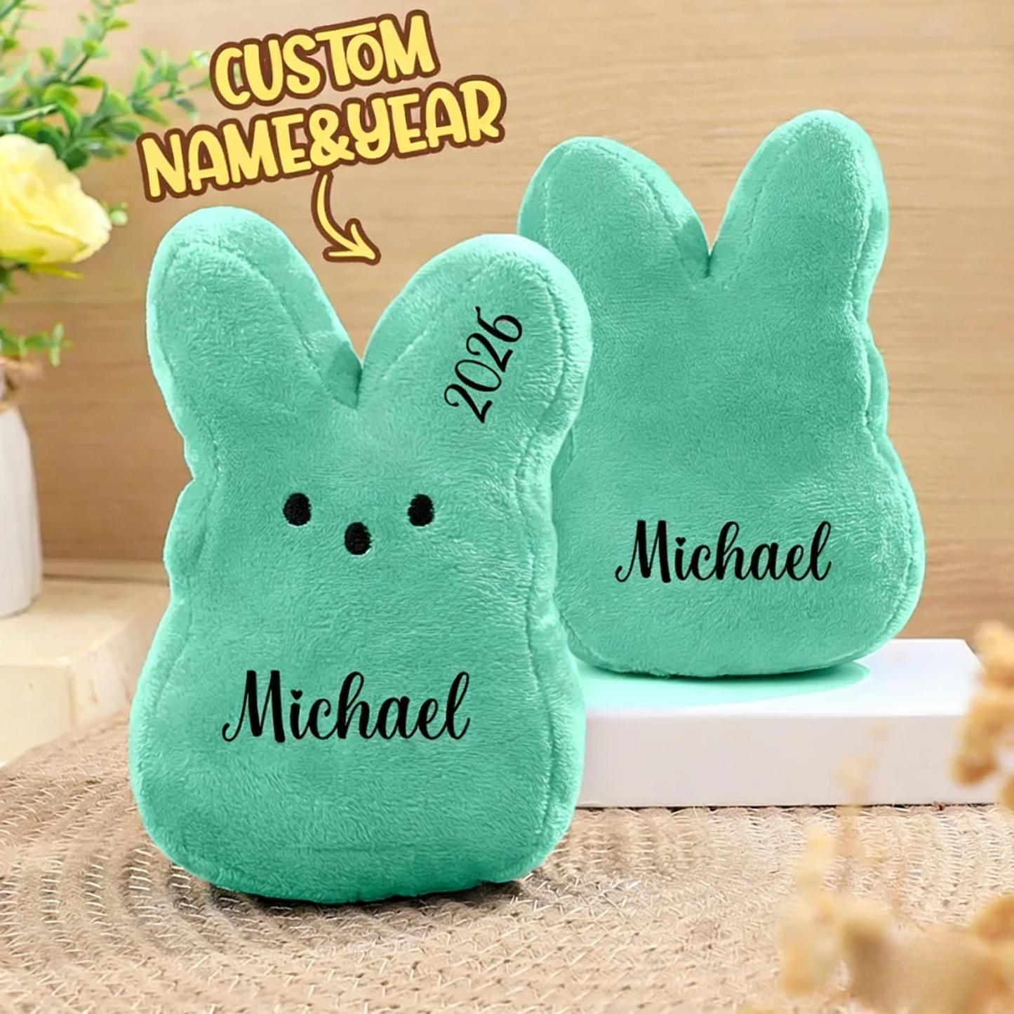 Easter Peeps Bunny Plush Toy,Personalized Peeps Bunnies,Mini Peeps Plush Doll,Easter basket,Baby Easter Gift,Plush Bunny,Custom Peeps Bunny