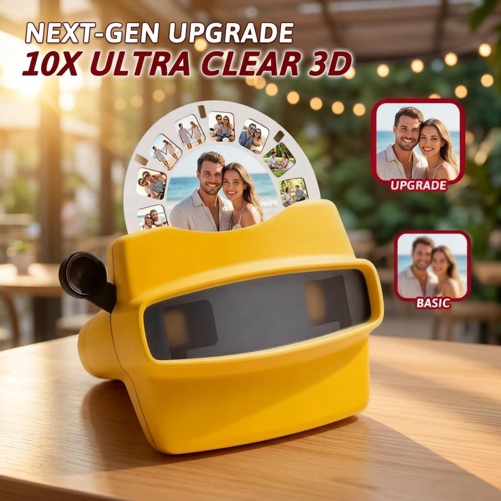 Christmas Gifts Custom 3D Viewfinder and Reel Personalized Gift with your own photos Text and Photo Viewer Multiple Films Available