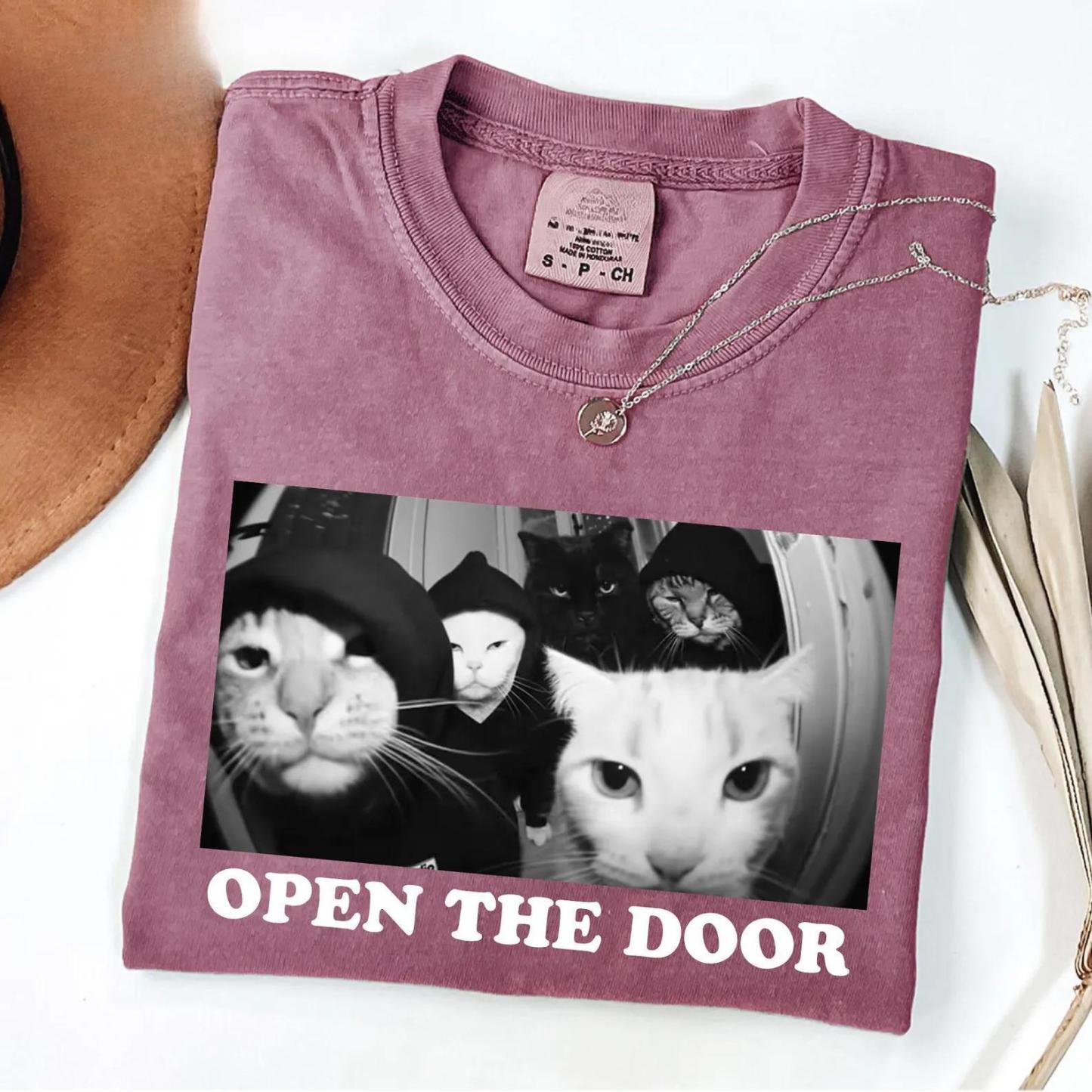 Funny Cat Gang Comfort Colors Shirt: Sarcastic Cat Meme Tee