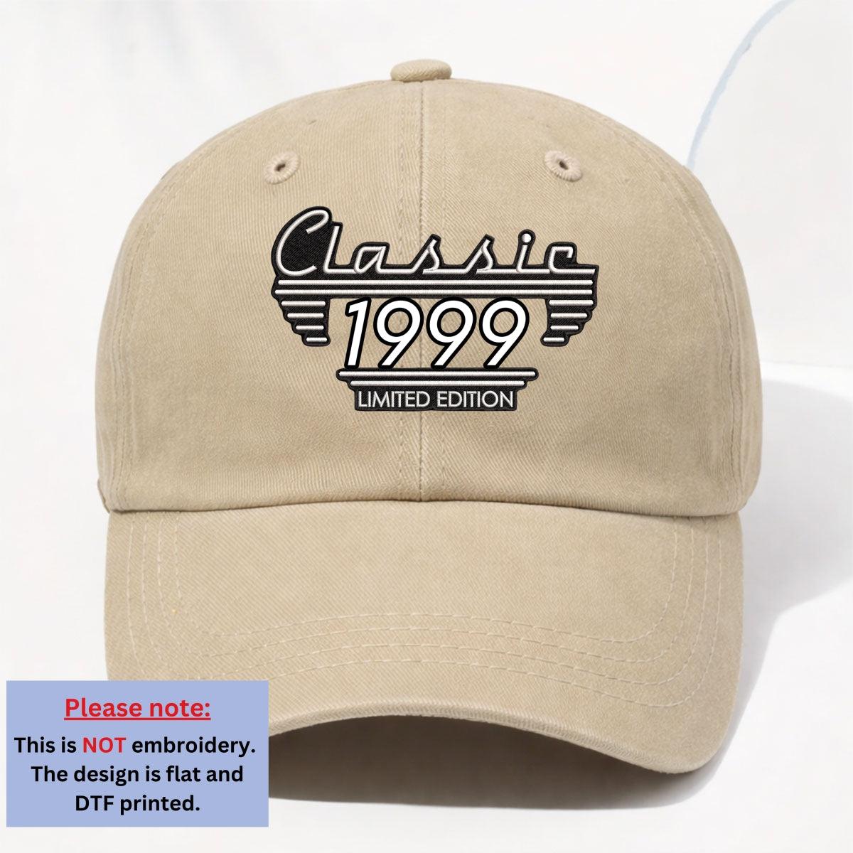 Classic Edition - Personalized Custom Vintage Washed Denim Cap Father's Day Gift