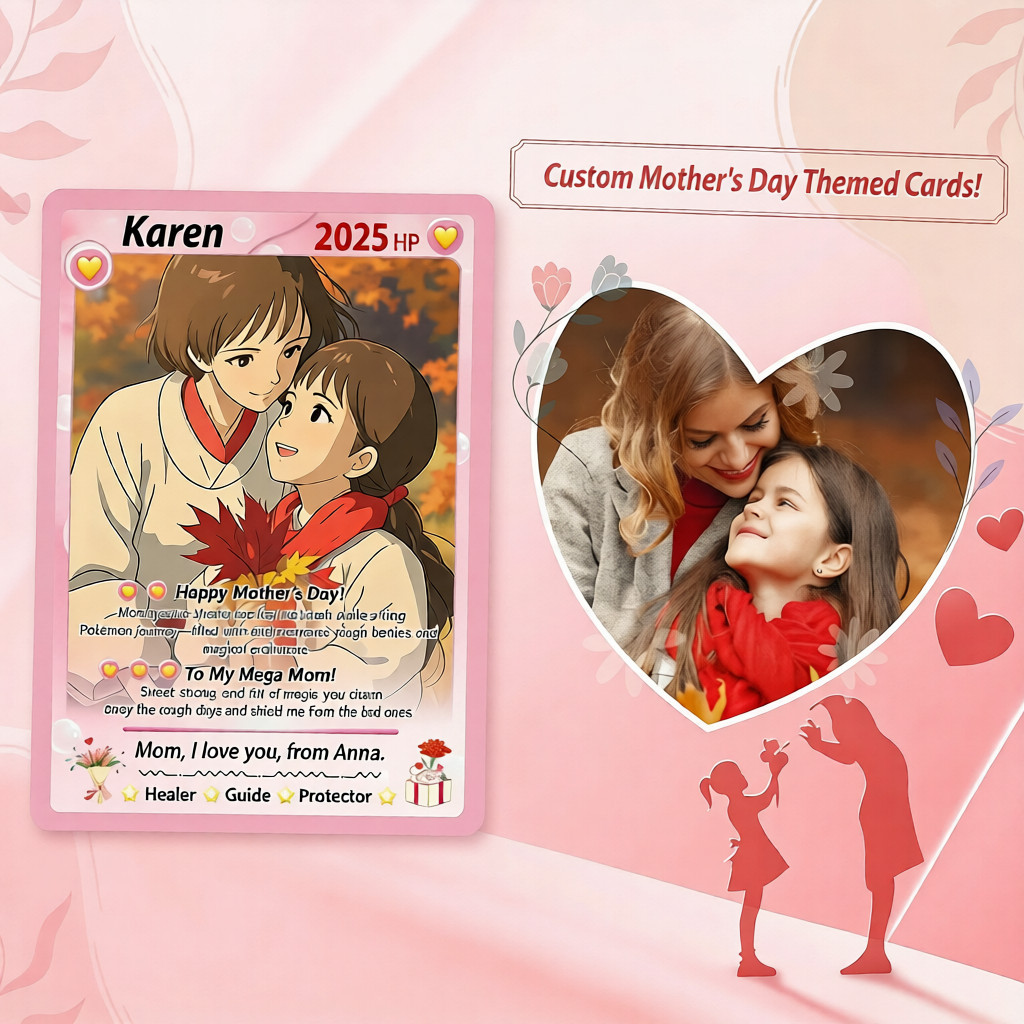 Custom Mother's Day Game Cards, Mother's Day Gifts Photo Cards  Gift for Gamer Mom