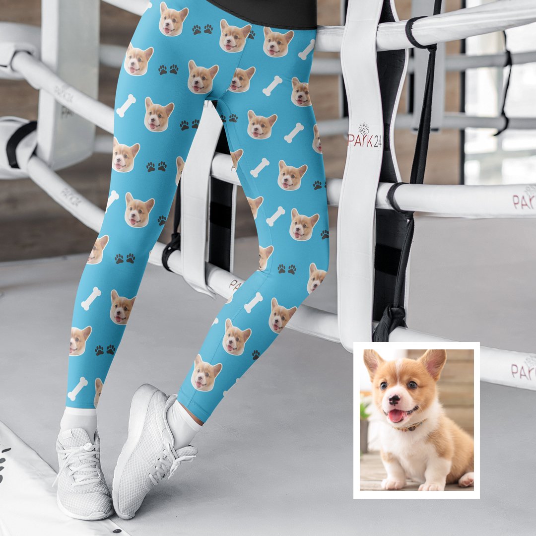 Custom Face Leggings - Dog