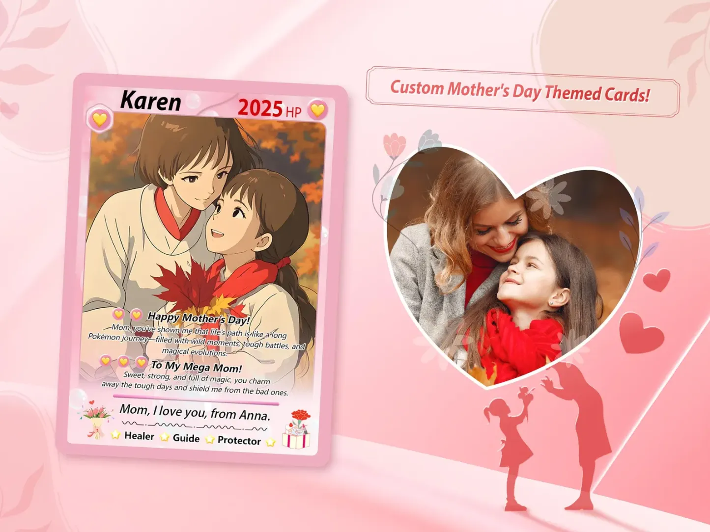 Custom Mother's Day Game Cards, Mother's Day Gifts Photo Cards  Gift for Gamer Mom