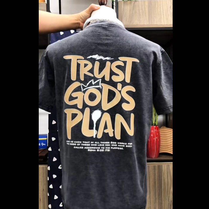 Faith-Inspired T-Shirt – "Trust the Journey" Crown Graphic Tee | Positive Message Shirt for Everyday Confidence - GetPhotoSocksUk