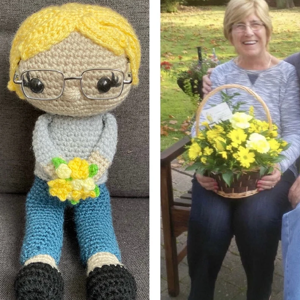 Family Crochet Doll Personalized 1 Person Portrait Gifts Custom Bady Crochet Doll -