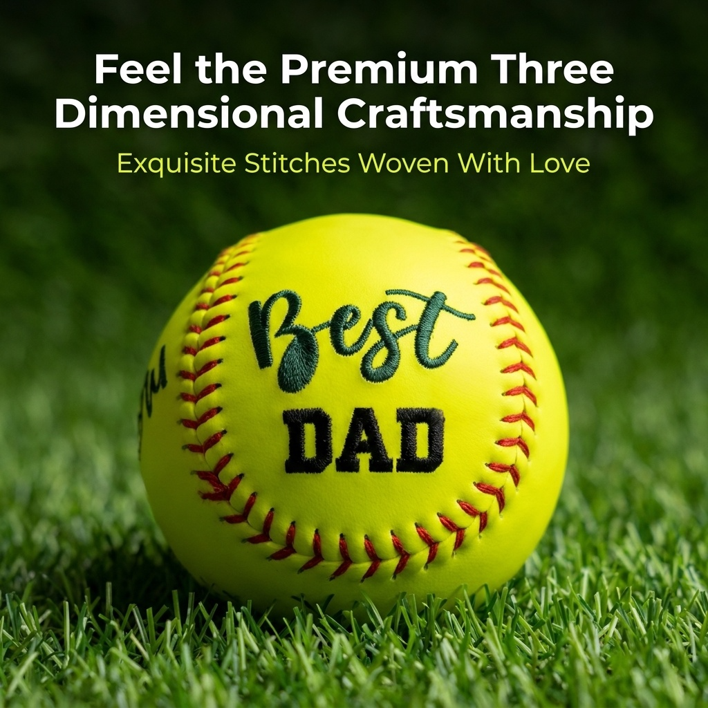 Personalized Embroidered Baseball & Softball, Father's Day Gift - GetPhotoSocksUk