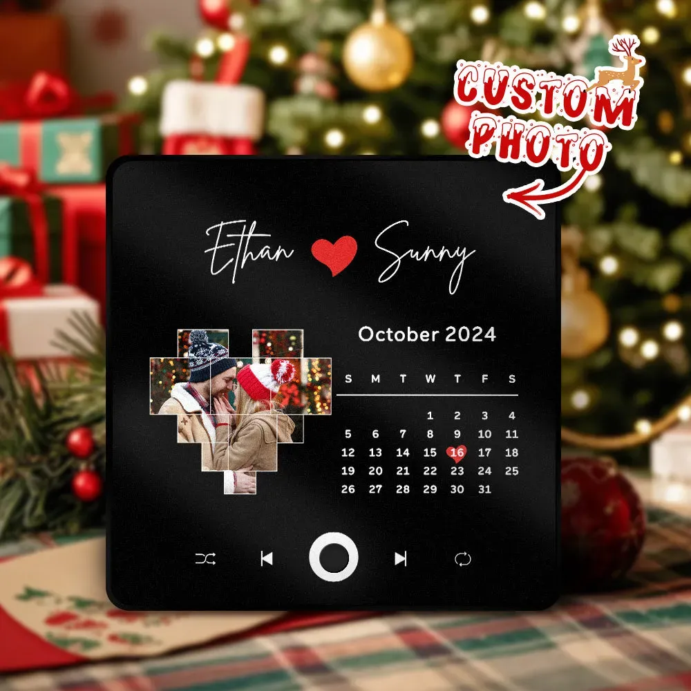 Custom Photo Christmas Gift Album Fridge Magnet Music Wall Photo Sticker Music Movement That Can Be Played Without Cell Phone Music Fridge Magnet Pro - GetPhotoSocksUk