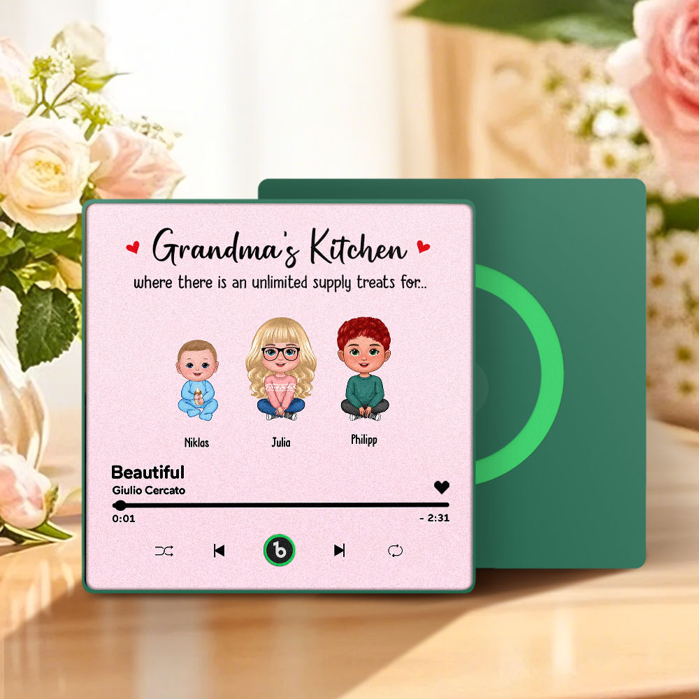 Custom Music Fridge Magnet Mother's Day Music Wall Photo Sticker That Plays Music Without Cell Phone Multiple Styles