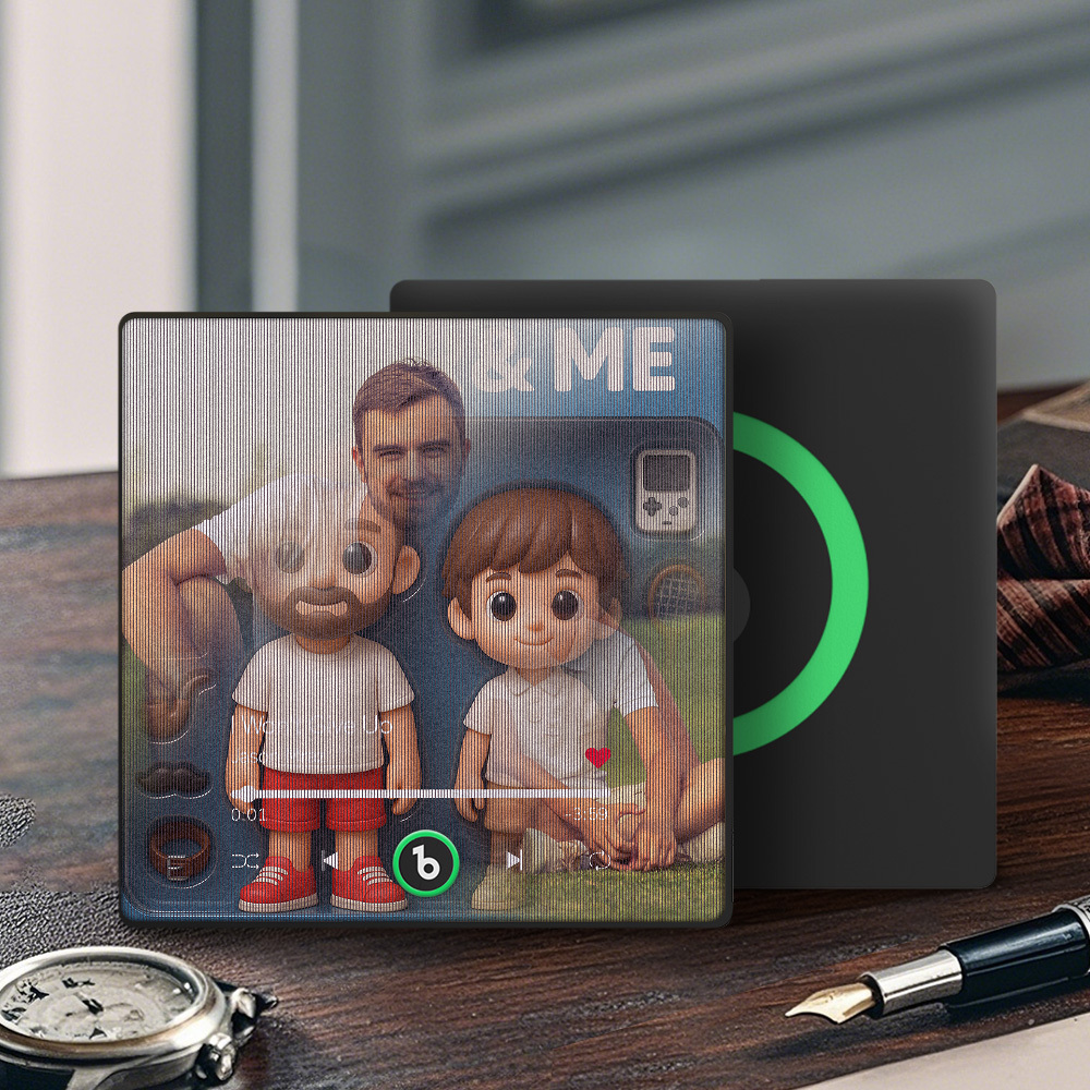 Custom Music Fridge Magnet Cartoon Photo Lenticular Gift - GetPhotoSocksUk