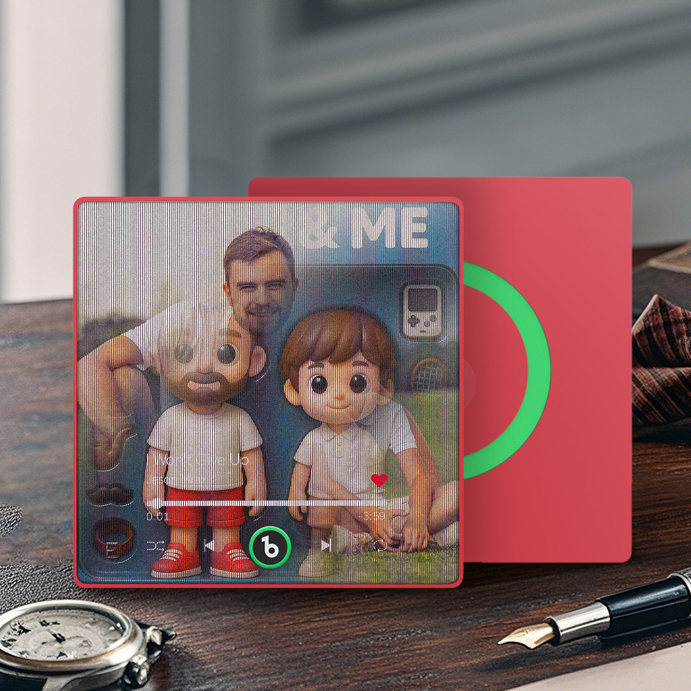 Custom Music Fridge Magnet Cartoon Photo Lenticular Gift - GetPhotoSocksUk