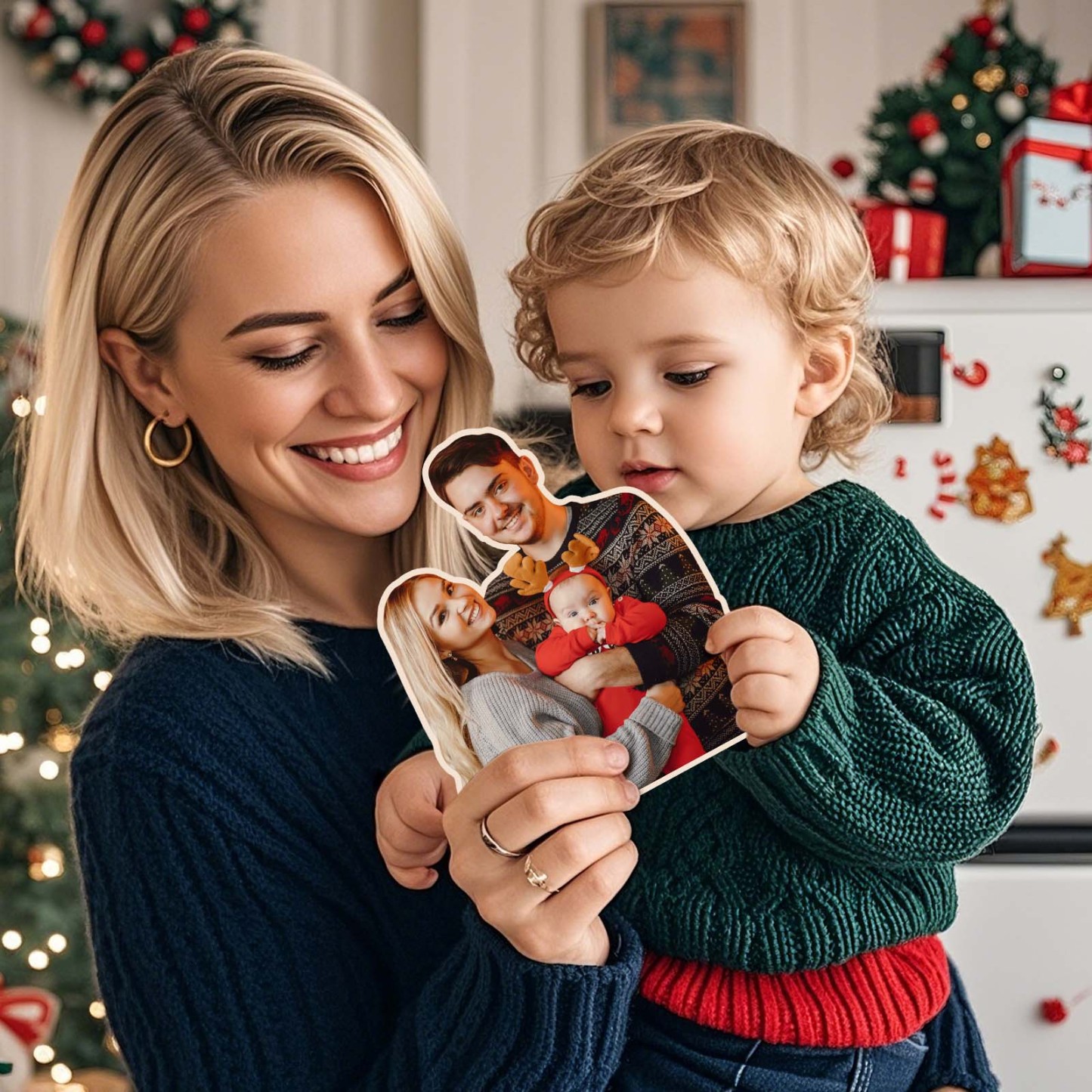 Best Custom Magnet High Quality - Fridge Magnetic Photo Gift Save Your Best Holiday Photo Gift - GetPhotoSocksUk