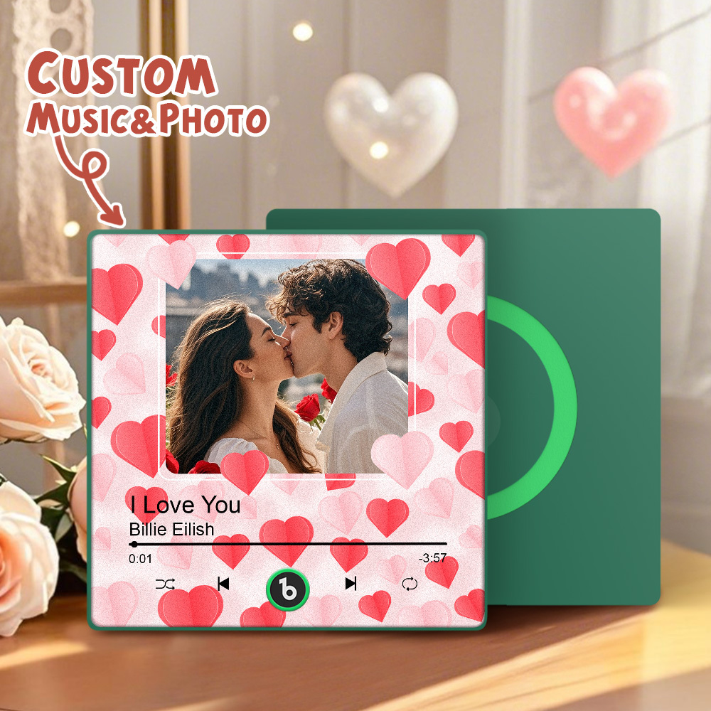 Custom Music Fridge Magnets Custom Music Fridge Magnet Colorful Frame Album Fridge Magnet Can Play Songs Gift for Lover - GetPhotoSocksUk