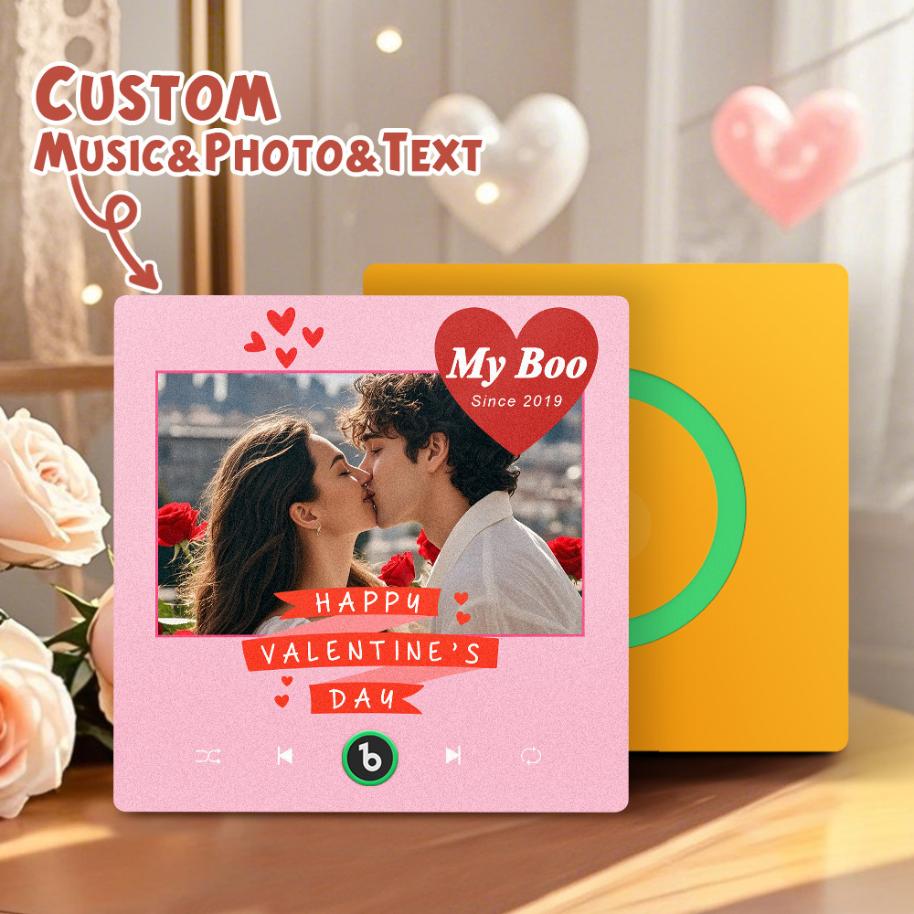 Custom Music Fridge Magnets Custom Music Fridge Magnet Colorful Frame Album Fridge Magnet Can Play Songs Gift for Lover - GetPhotoSocksUk
